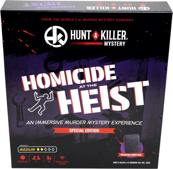 Cover image of Hunt A Killer: Homicide at the Heist board game