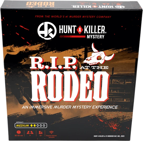 Cover image of Hunt A Killer: R.I.P. at the Rodeo board game