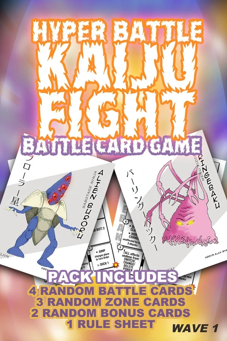 Cover image of Hyper Battle Kaiju Fight: Wave 1 Battle Pack board game
