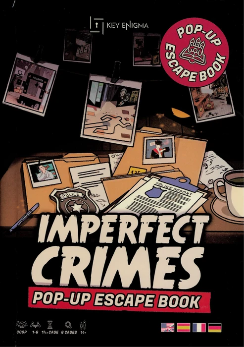 Cover image of Imperfect Crimes: Pop-Up Escape Book board game