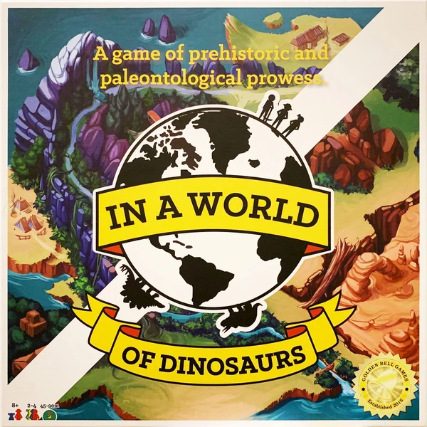 Cover image of In a World of Dinosaurs board game