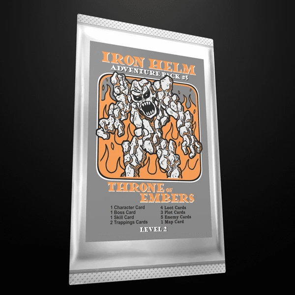 Cover image of Iron Helm: Adventure Pack #5 – Throne of Embers board game