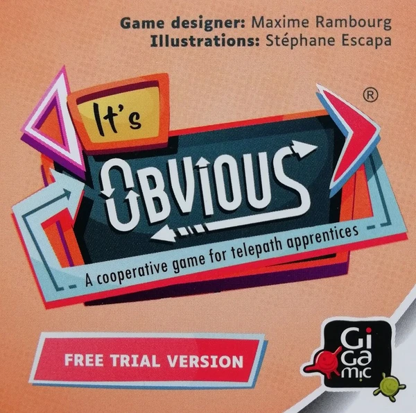 Cover image of It's Obvious: Free Trial Version board game