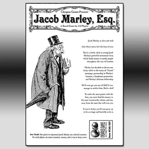 Cover image of Jacob Marley, Esq. board game