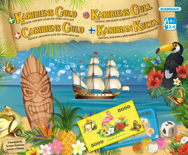 Cover image of Karibiens guld board game