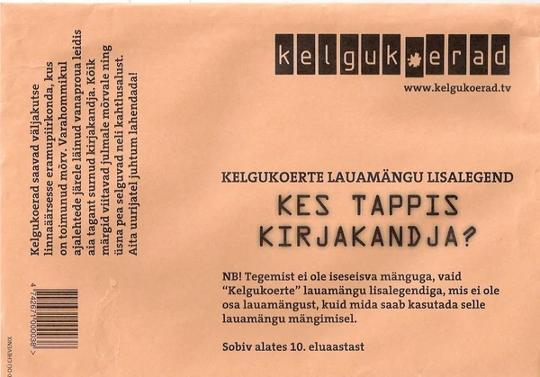 Cover image of Kelgukoerad: Kes tappis kirjakandja? board game