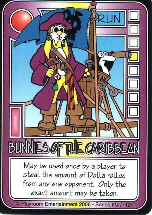 Cover image of Killer Bunnies and the Quest for the Magic Carrot: Bunnies of the Caribbean Promo Card board game
