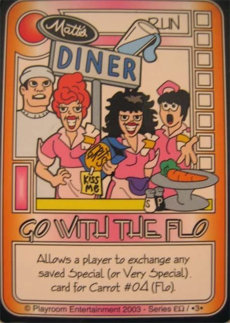 Cover image of Killer Bunnies and the Quest for the Magic Carrot: Go With The Flo Promo Card board game