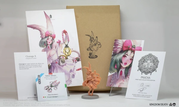 Cover image of Kingdom Death: Monster – Ashen Shears and Cleavage X board game