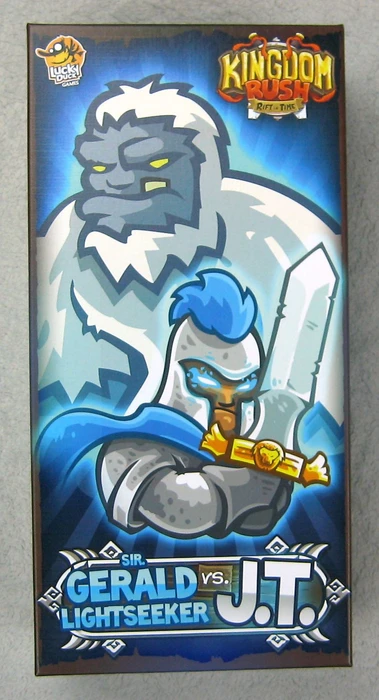 Cover image of Kingdom Rush: Rift in Time – Sir Gerald Lightseeker vs. J.T. board game