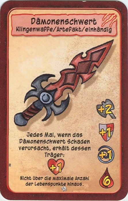 Cover image of Kleine Helden promo card "Dämonenschwert" board game