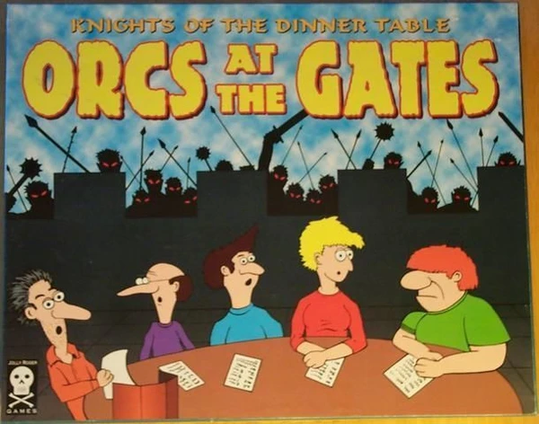 Cover image of Knights of the Dinner Table: Orcs at the Gates board game