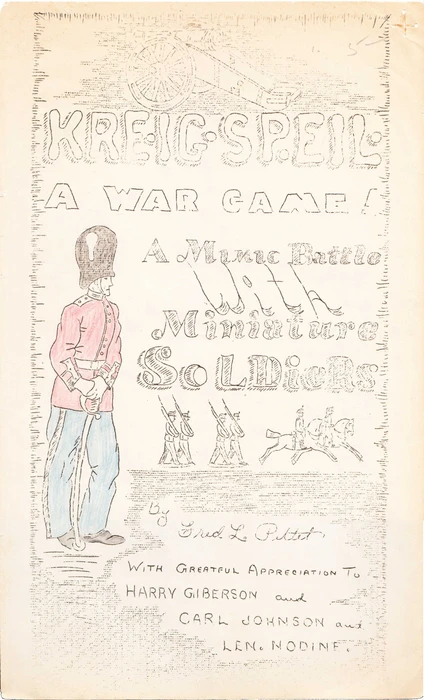 Cover image of Kreigspeil: A Mimic Battle With Miniature Soldiers board game