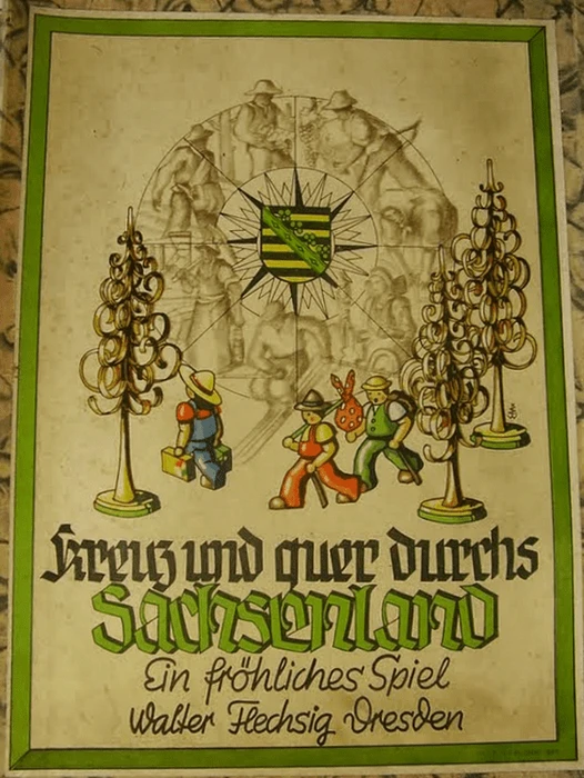 Cover image of Kreuz und quer durchs Sachsenland board game