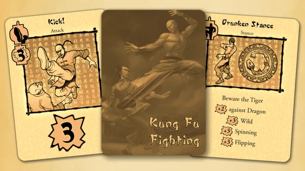 Cover image of Kung Fu Fighting (2019 reboot) board game