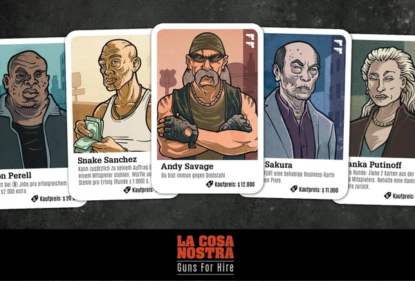 Cover image of La Cosa Nostra: Guns for Hire – Verstärkung board game