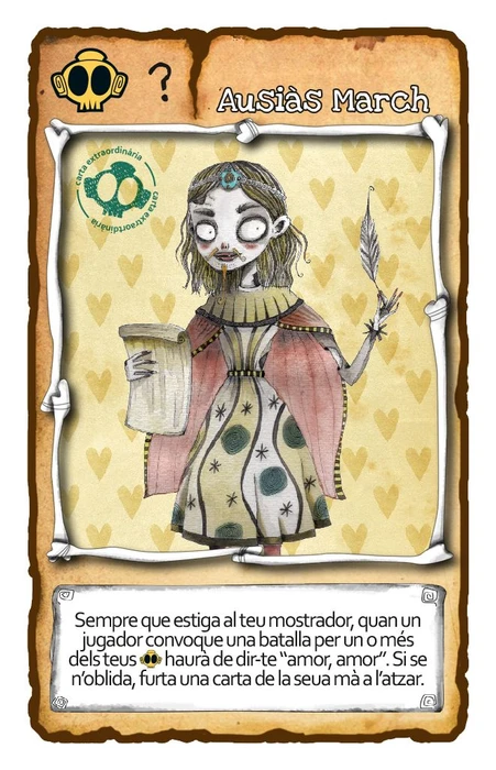 Cover image of La Fallera Calavera: Ausiàs March (Promo Card) board game