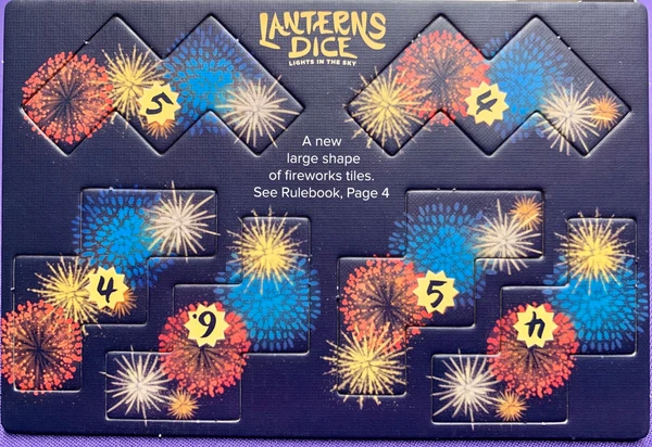 Cover image of Lanterns Dice: Lights in the Sky – Early Release Promo Tiles board game