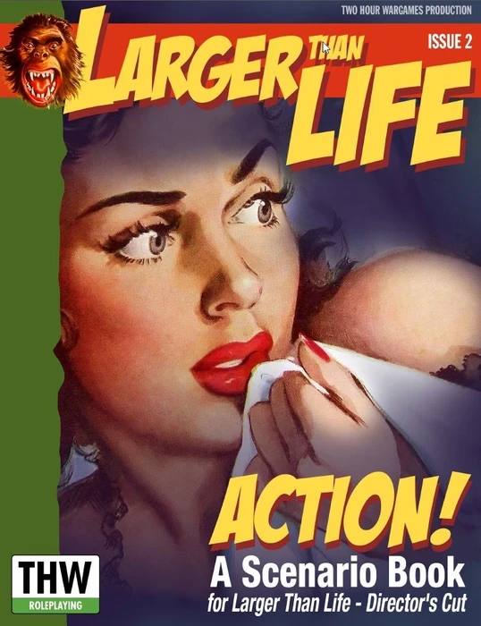 Cover image of Larger Than Life: The Director's Cut – Action! A Scenario Book board game