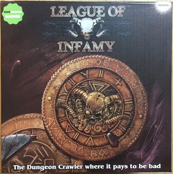 Cover image of League of Infamy: Kickstarter Box board game