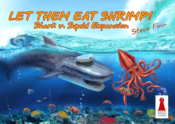 Cover image of Let Them Eat Shrimp: Shark v. Squid Expansion board game
