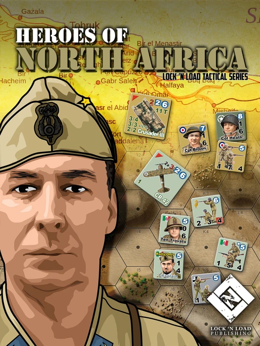 Cover image of Lock 'n Load Tactical: Heroes of North Africa board game