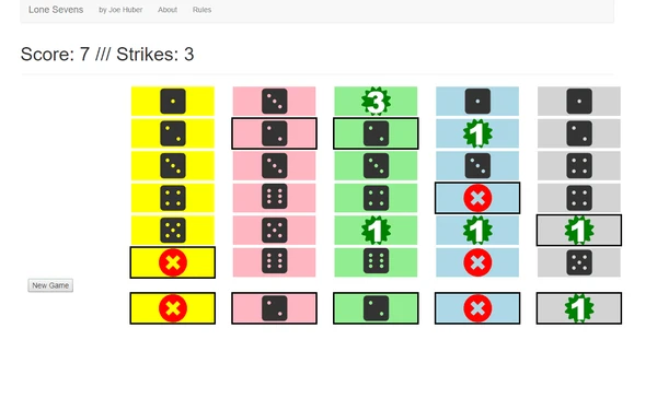 Cover image of Lone Sevens board game
