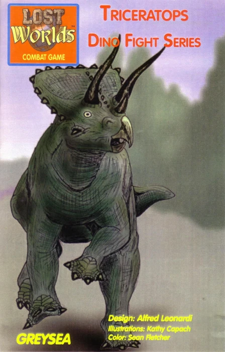 Cover image of Lost Worlds: Dino Fight Series – Triceratops board game