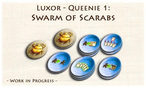 Cover image of Luxor: Queenie 1 – Swarm of Scarabs board game