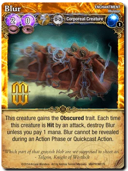 Cover image of Mage Wars: Blur Promo Card board game