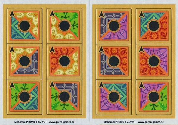 Cover image of Maharani: Two-Colored Center Column Tiles board game