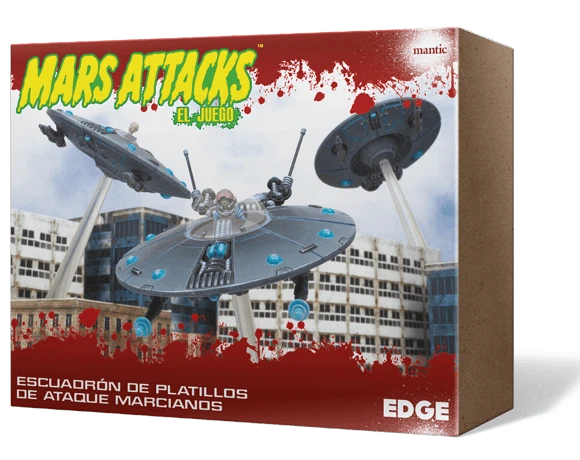 Cover image of Mars Attacks: The Miniatures Game – Martian Saucer Squadron board game
