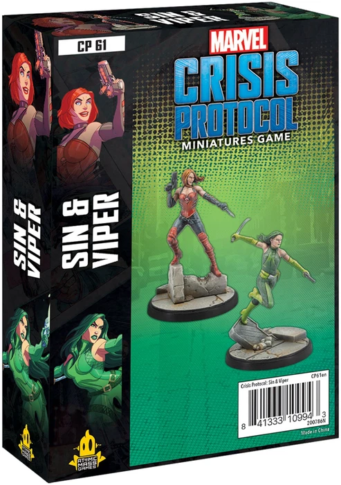 Cover image of Marvel: Crisis Protocol – Sin & Viper board game