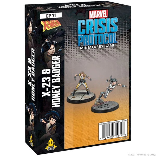 Cover image of Marvel: Crisis Protocol – X-23 & Honey Badger board game