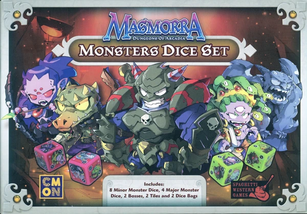 Cover image of Masmorra: Dungeons of Arcadia – Monsters Dice Set board game