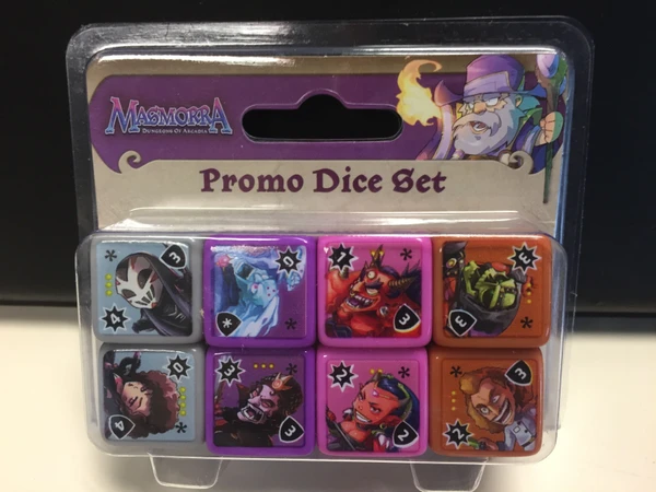 Cover image of Masmorra: Dungeons of Arcadia – Promo Dice Set board game