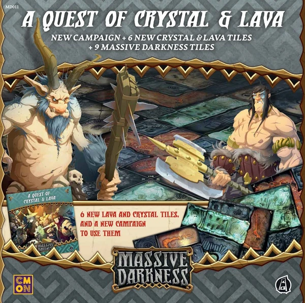 Cover image of Massive Darkness: A Quest of Crystal & Lava board game