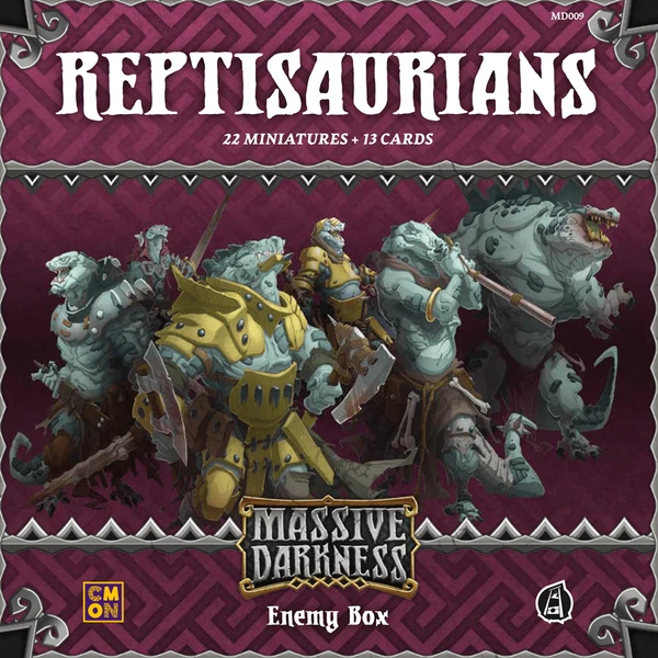 Cover image of Massive Darkness: Enemy Box – Reptisaurians board game
