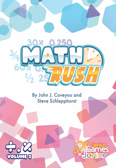 Cover image of Math Rush: Fractions, Decimals, & Percents board game