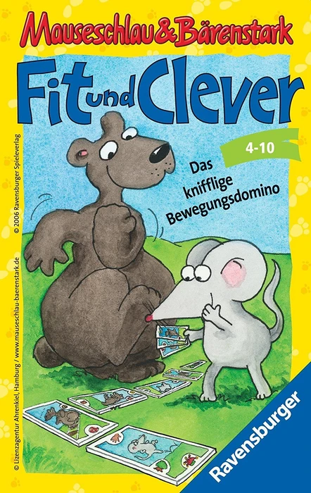 Cover image of Mauseschlau & Bärenstark: Fit und Clever – Das knifflige Bewegungsdomino board game