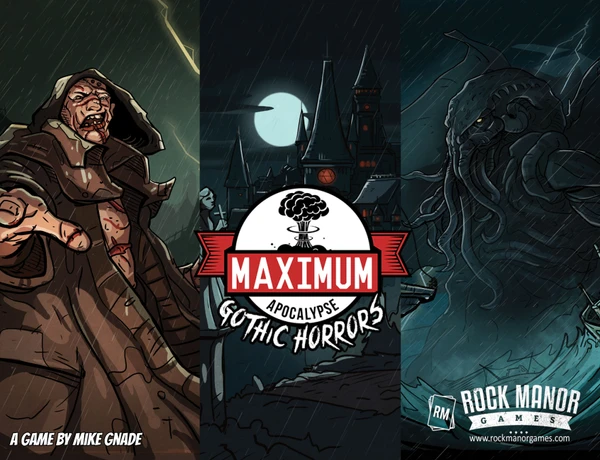 Cover image of Maximum Apocalypse: Gothic Horrors 2nd Edition board game