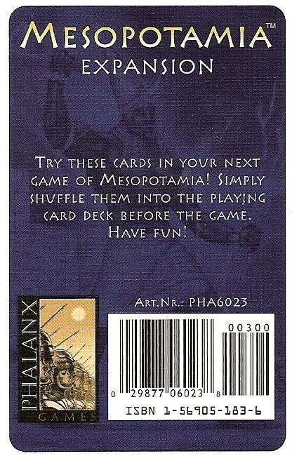 Cover image of Mesopotamia: Expansion board game