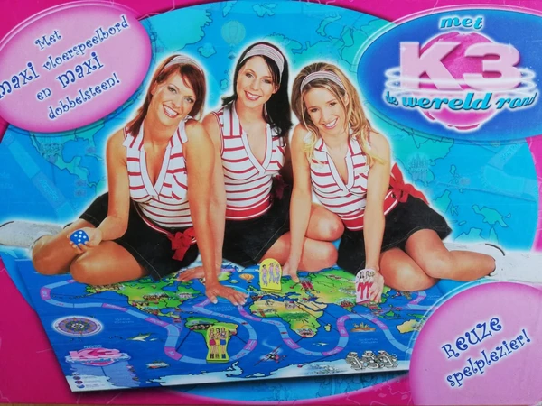 Cover image of Met K3 de wereld rond board game