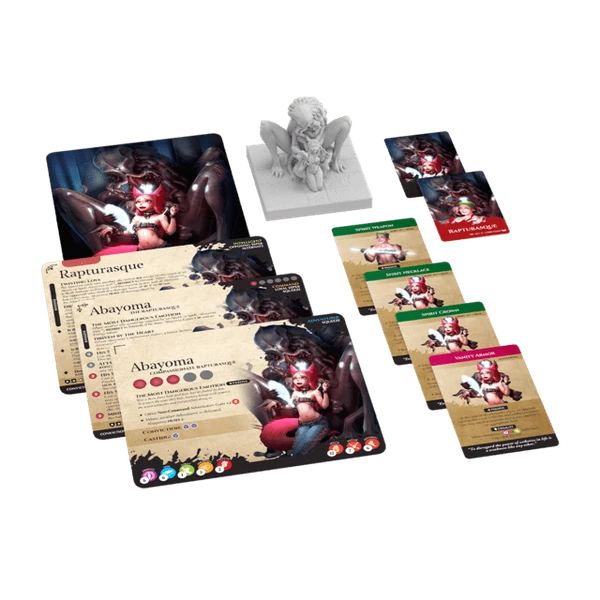 Cover image of Middara: Aboyama, The Rapturasque Resin Kit board game