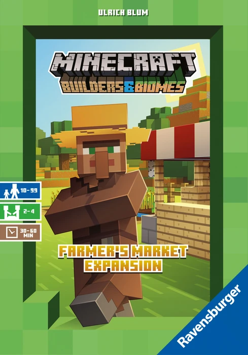 Cover image of Minecraft: Builders & Biomes – Farmer's Market Expansion board game