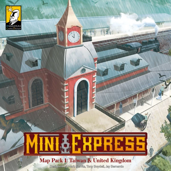 Cover image of Mini Express: Map Pack 1 – Taiwan & United Kingdom board game