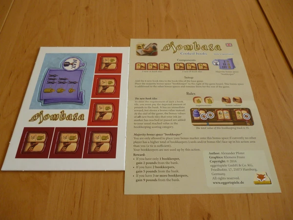 Cover image of Mombasa: Cooked Books Mini Expansion board game