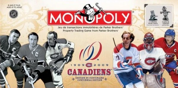 Cover image of Monopoly: Canadiens – 1909-2009 Centennial Edition board game