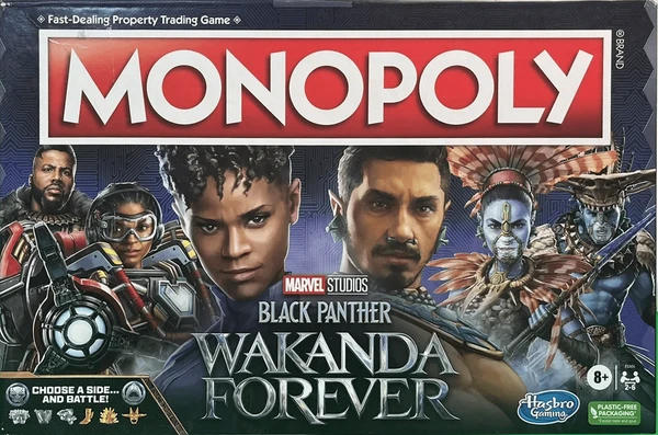 Cover image of Monopoly: Marvel Studios' Black Panther – Wakanda Forever Edition board game