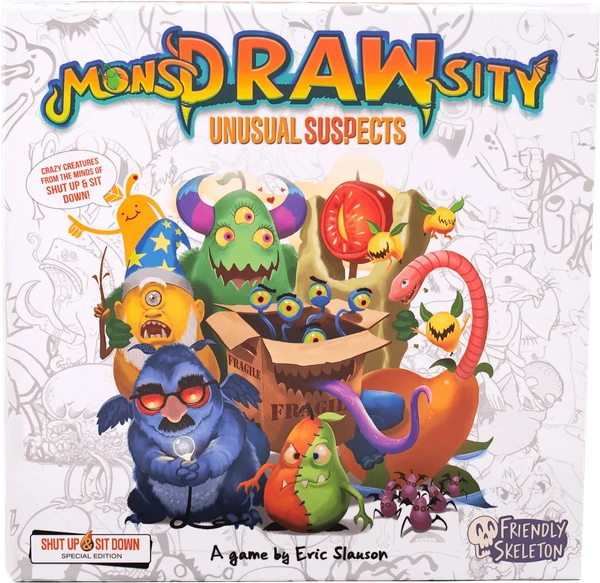 Cover image of MonsDRAWsity: Unusual Suspects board game